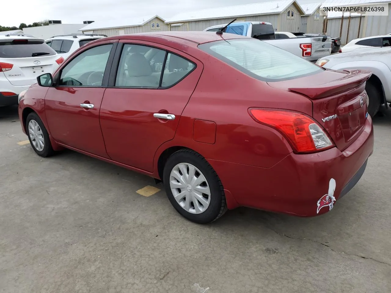 2015 Nissan Versa S VIN: 3N1CN7AP6FL826398 Lot: 75032184