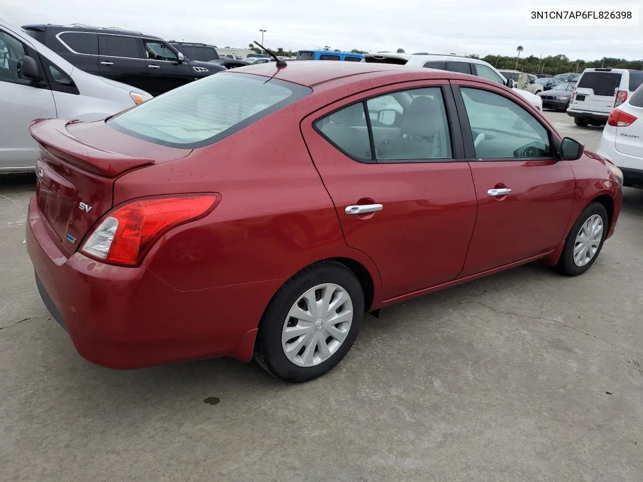 2015 Nissan Versa S VIN: 3N1CN7AP6FL826398 Lot: 75032184