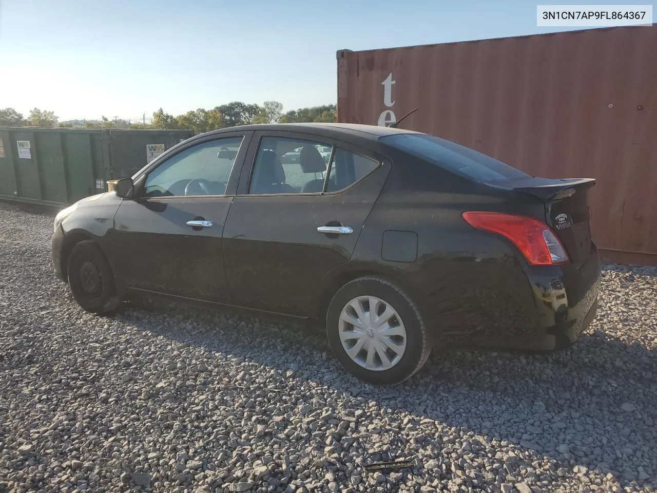 2015 Nissan Versa S VIN: 3N1CN7AP9FL864367 Lot: 75050344