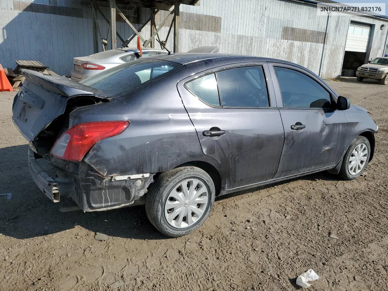 2015 Nissan Versa S VIN: 3N1CN7AP7FL832176 Lot: 75214154