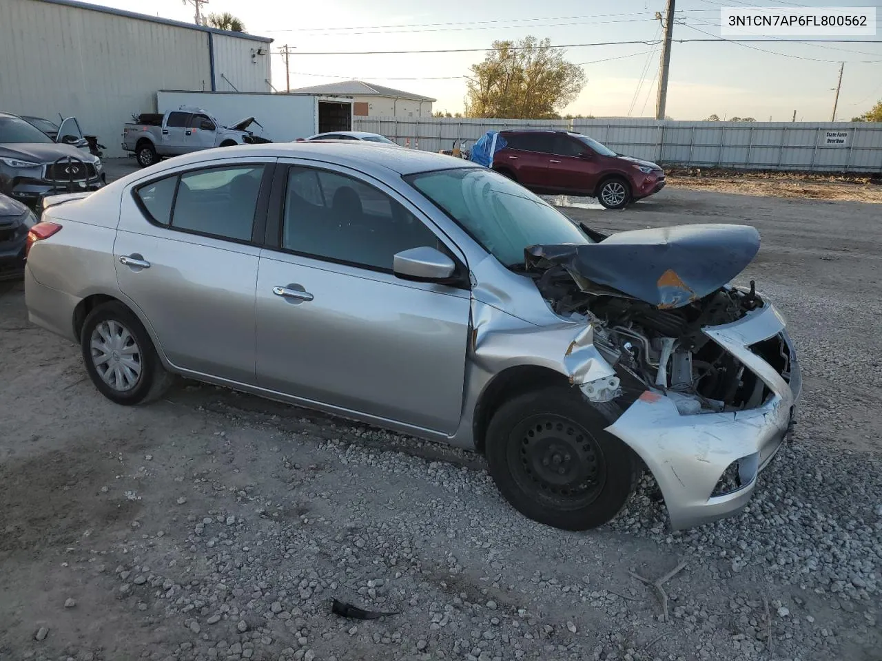 2015 Nissan Versa S VIN: 3N1CN7AP6FL800562 Lot: 75314984