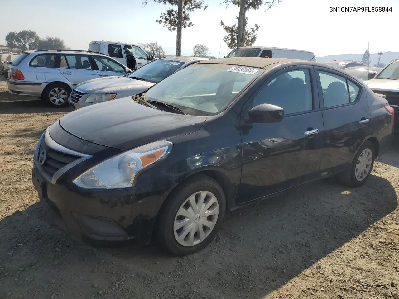 2015 Nissan Versa S VIN: 3N1CN7AP9FL858844 Lot: 75358524