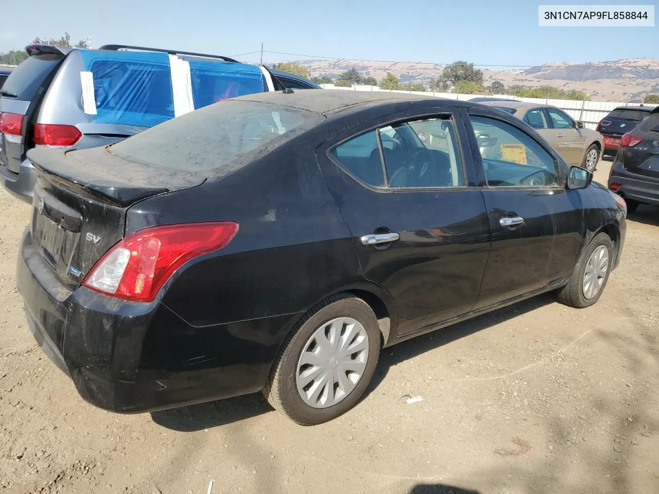 2015 Nissan Versa S VIN: 3N1CN7AP9FL858844 Lot: 75358524