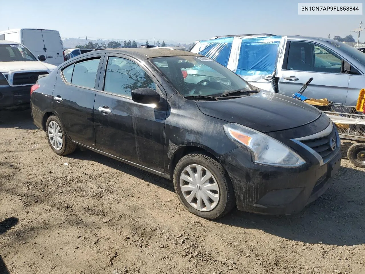 2015 Nissan Versa S VIN: 3N1CN7AP9FL858844 Lot: 75358524