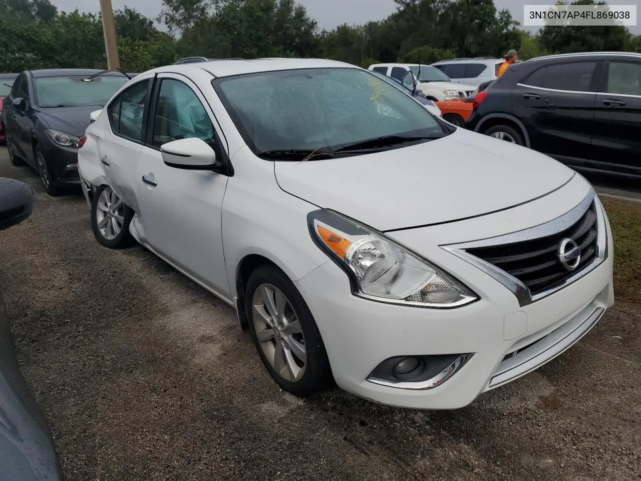 2015 Nissan Versa S VIN: 3N1CN7AP4FL869038 Lot: 75447304