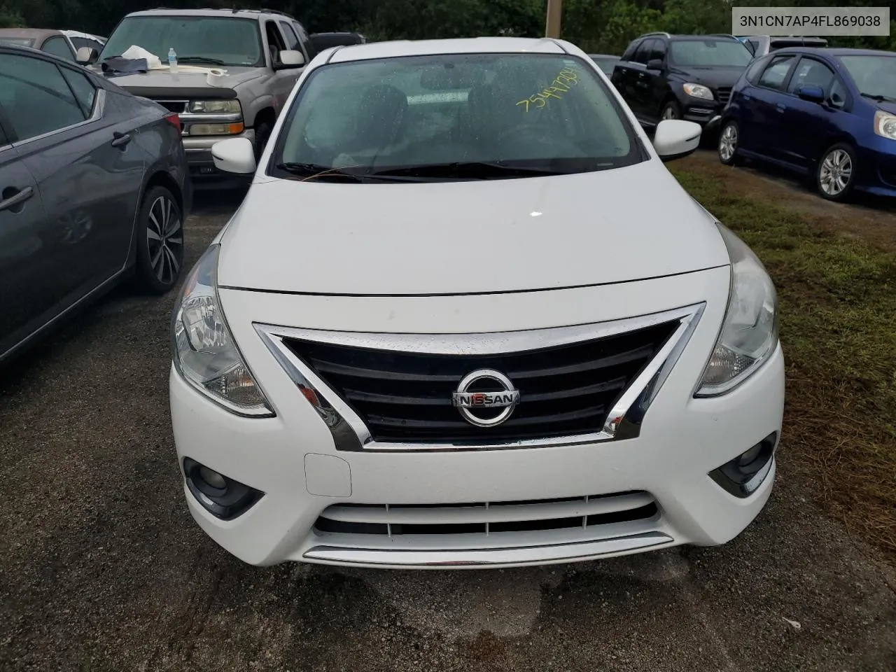 2015 Nissan Versa S VIN: 3N1CN7AP4FL869038 Lot: 75447304