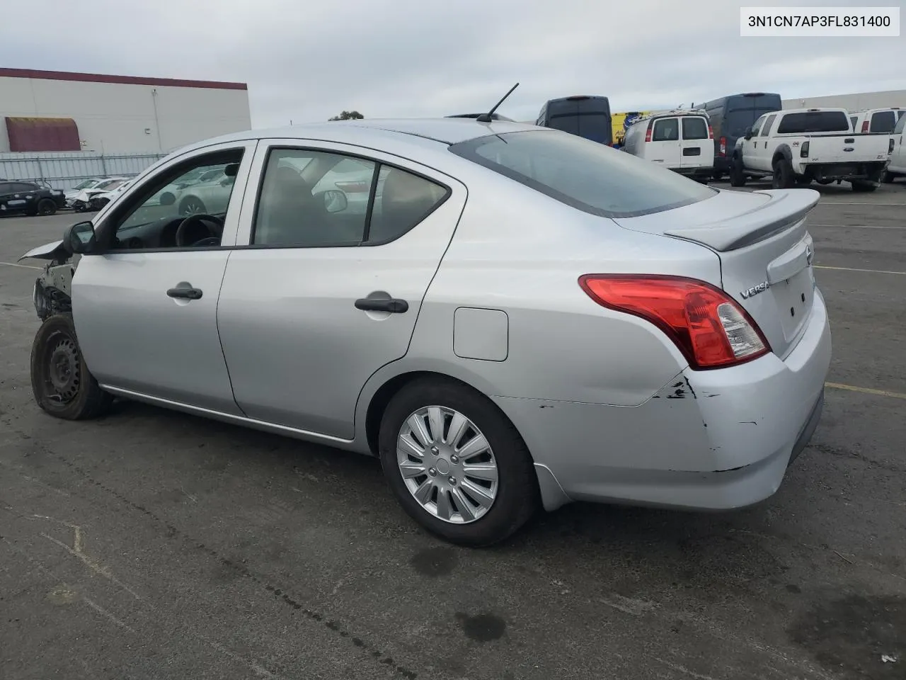 2015 Nissan Versa S VIN: 3N1CN7AP3FL831400 Lot: 75520324