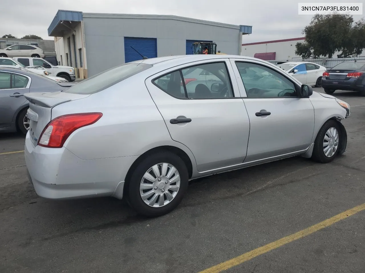 2015 Nissan Versa S VIN: 3N1CN7AP3FL831400 Lot: 75520324