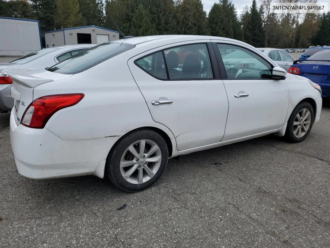 2015 Nissan Versa S VIN: 3N1CN7AP4FL949567 Lot: 75737334