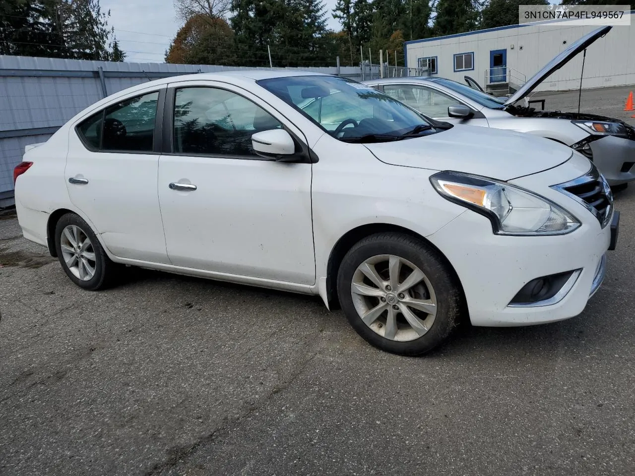 2015 Nissan Versa S VIN: 3N1CN7AP4FL949567 Lot: 75737334