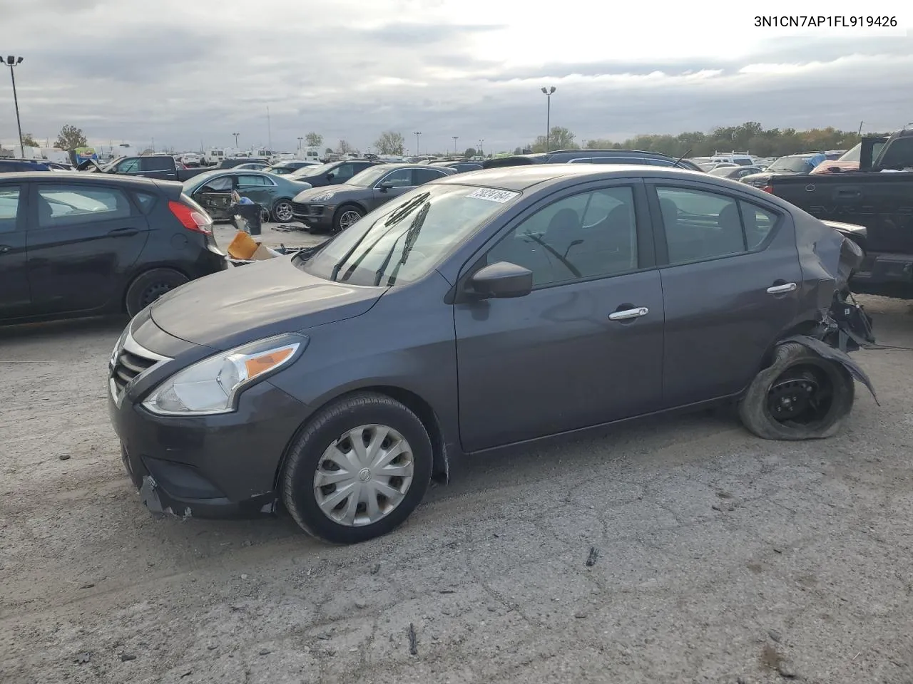 2015 Nissan Versa S VIN: 3N1CN7AP1FL919426 Lot: 75824164