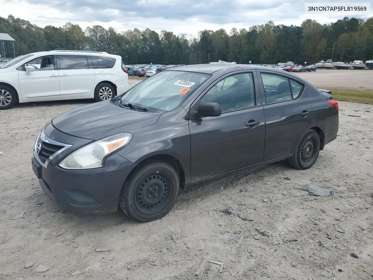 2015 Nissan Versa S VIN: 3N1CN7AP5FL819569 Lot: 76230584