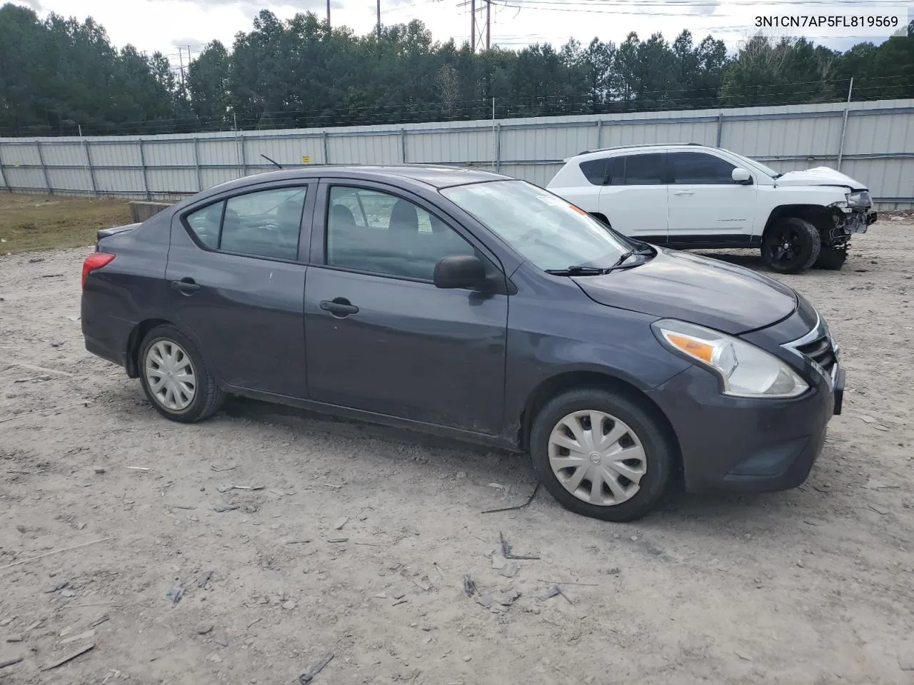 2015 Nissan Versa S VIN: 3N1CN7AP5FL819569 Lot: 76230584