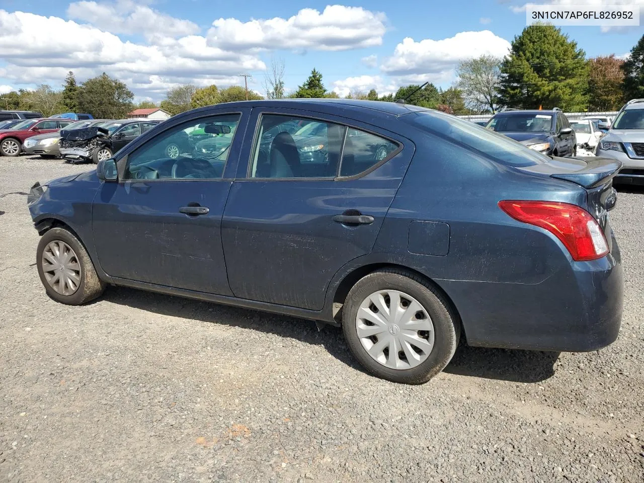 2015 Nissan Versa S VIN: 3N1CN7AP6FL826952 Lot: 76348924