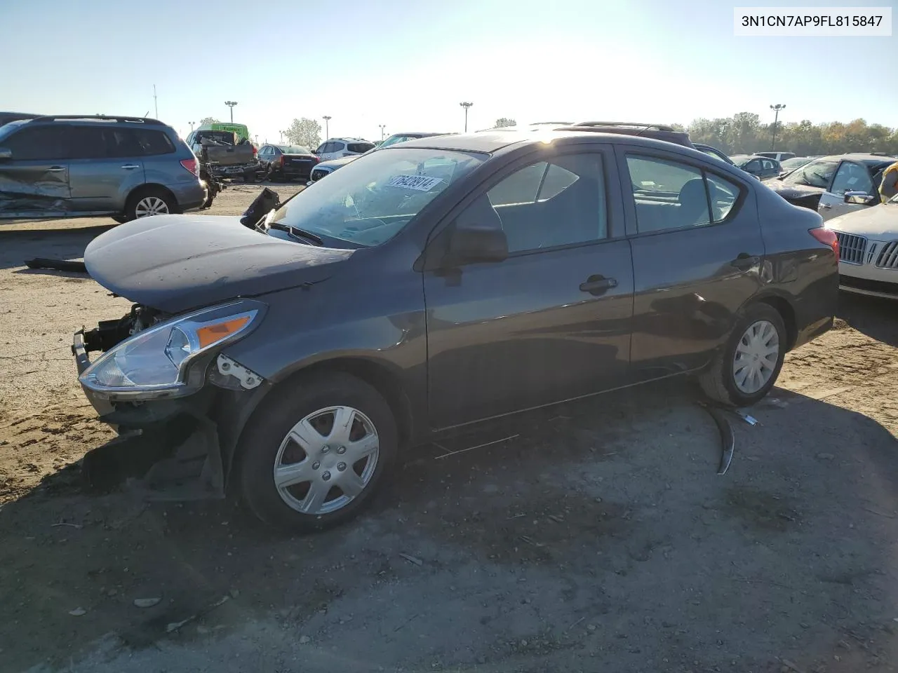 2015 Nissan Versa S VIN: 3N1CN7AP9FL815847 Lot: 76428914