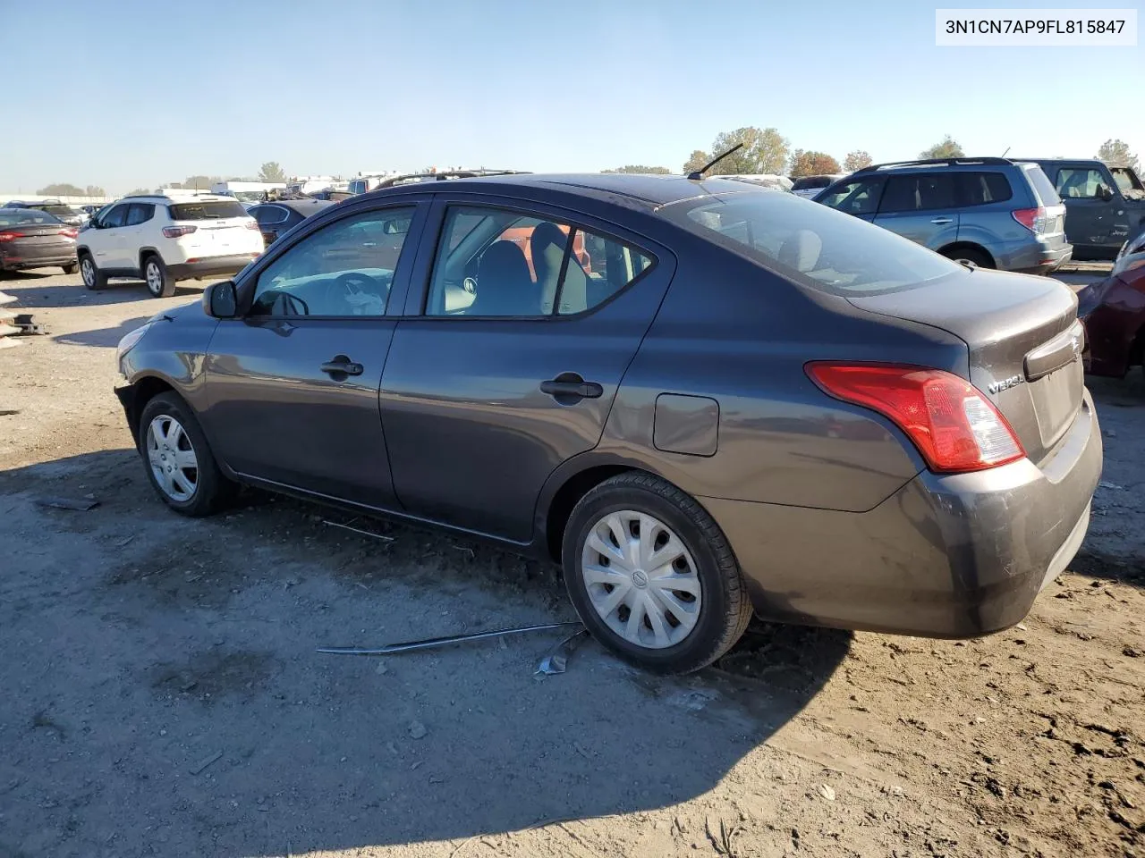 2015 Nissan Versa S VIN: 3N1CN7AP9FL815847 Lot: 76428914