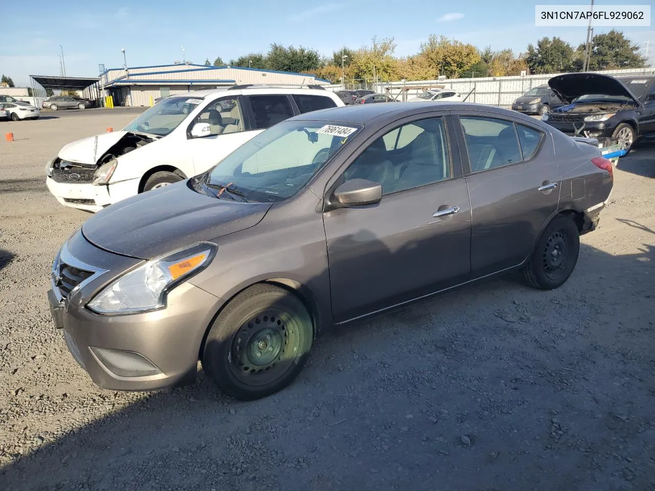 2015 Nissan Versa S VIN: 3N1CN7AP6FL929062 Lot: 76961484