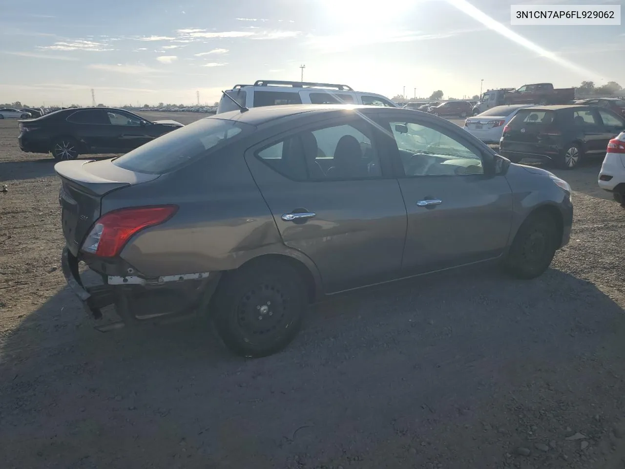 2015 Nissan Versa S VIN: 3N1CN7AP6FL929062 Lot: 76961484