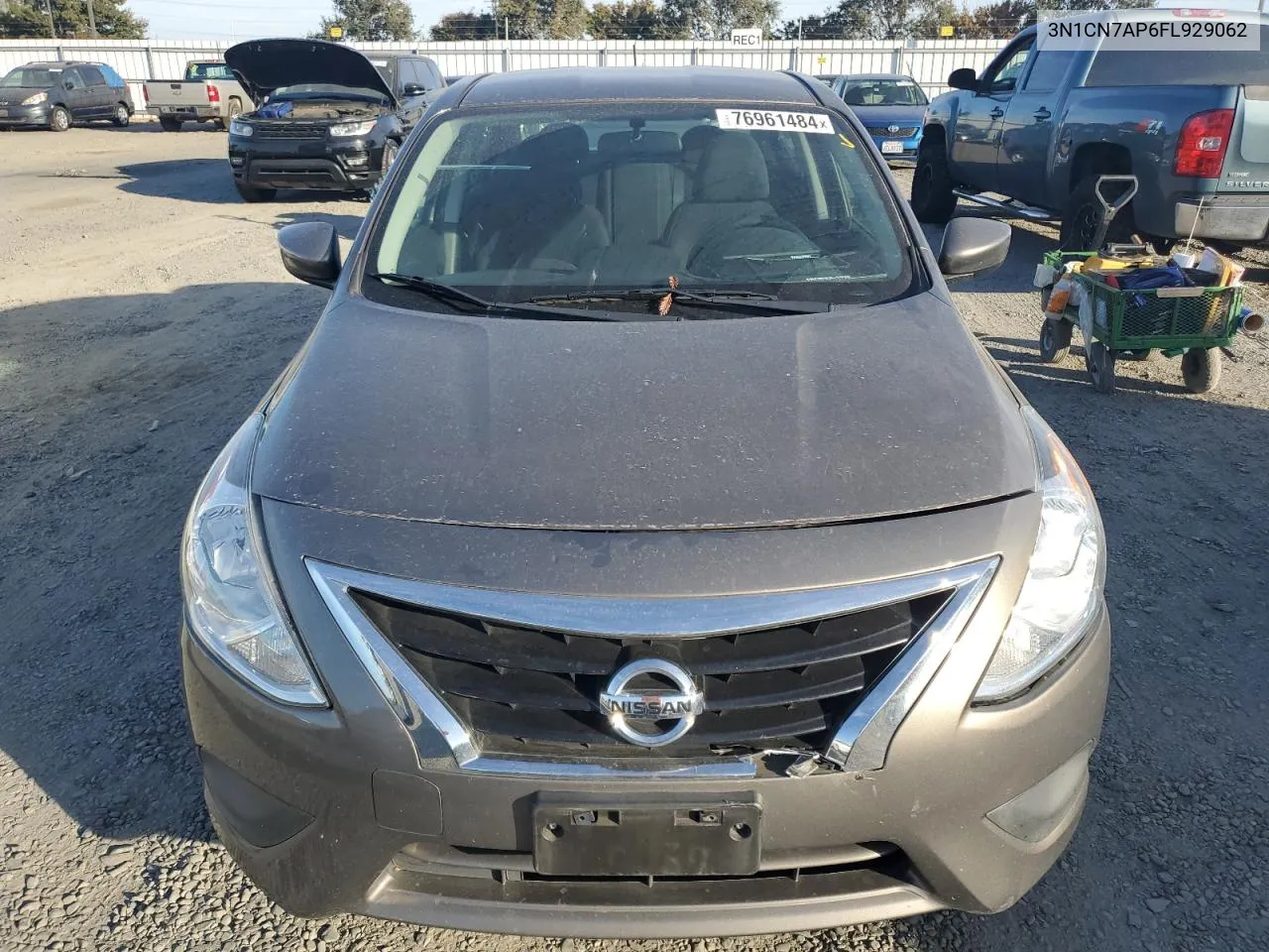 2015 Nissan Versa S VIN: 3N1CN7AP6FL929062 Lot: 76961484