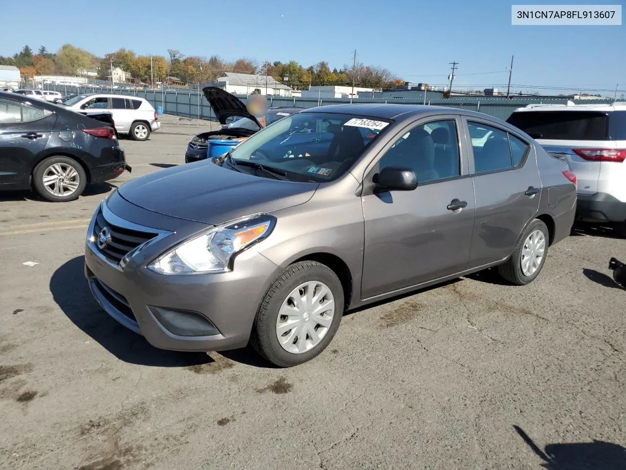 2015 Nissan Versa S VIN: 3N1CN7AP8FL913607 Lot: 77163264