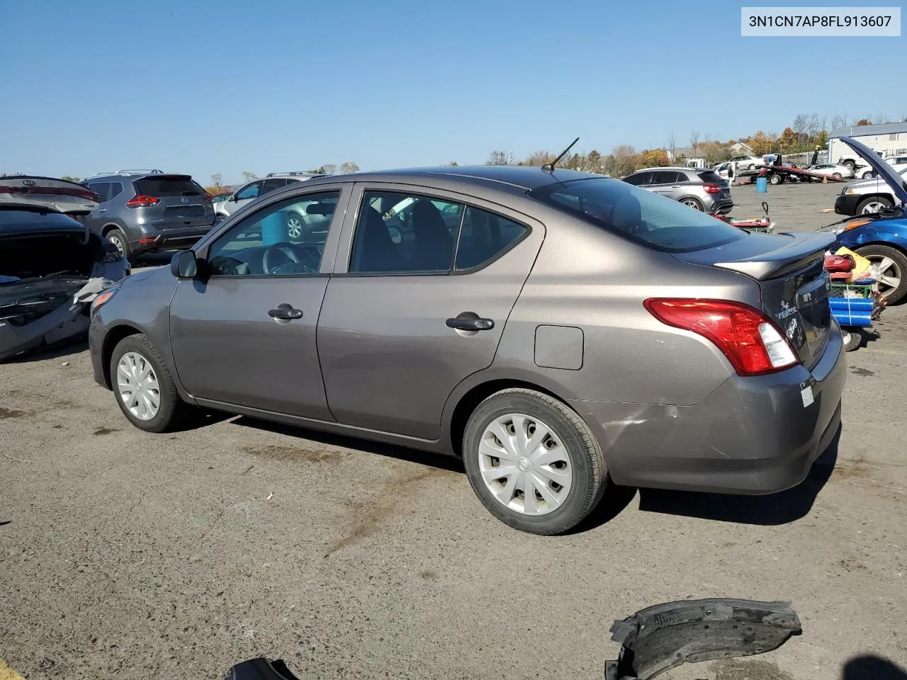 2015 Nissan Versa S VIN: 3N1CN7AP8FL913607 Lot: 77163264