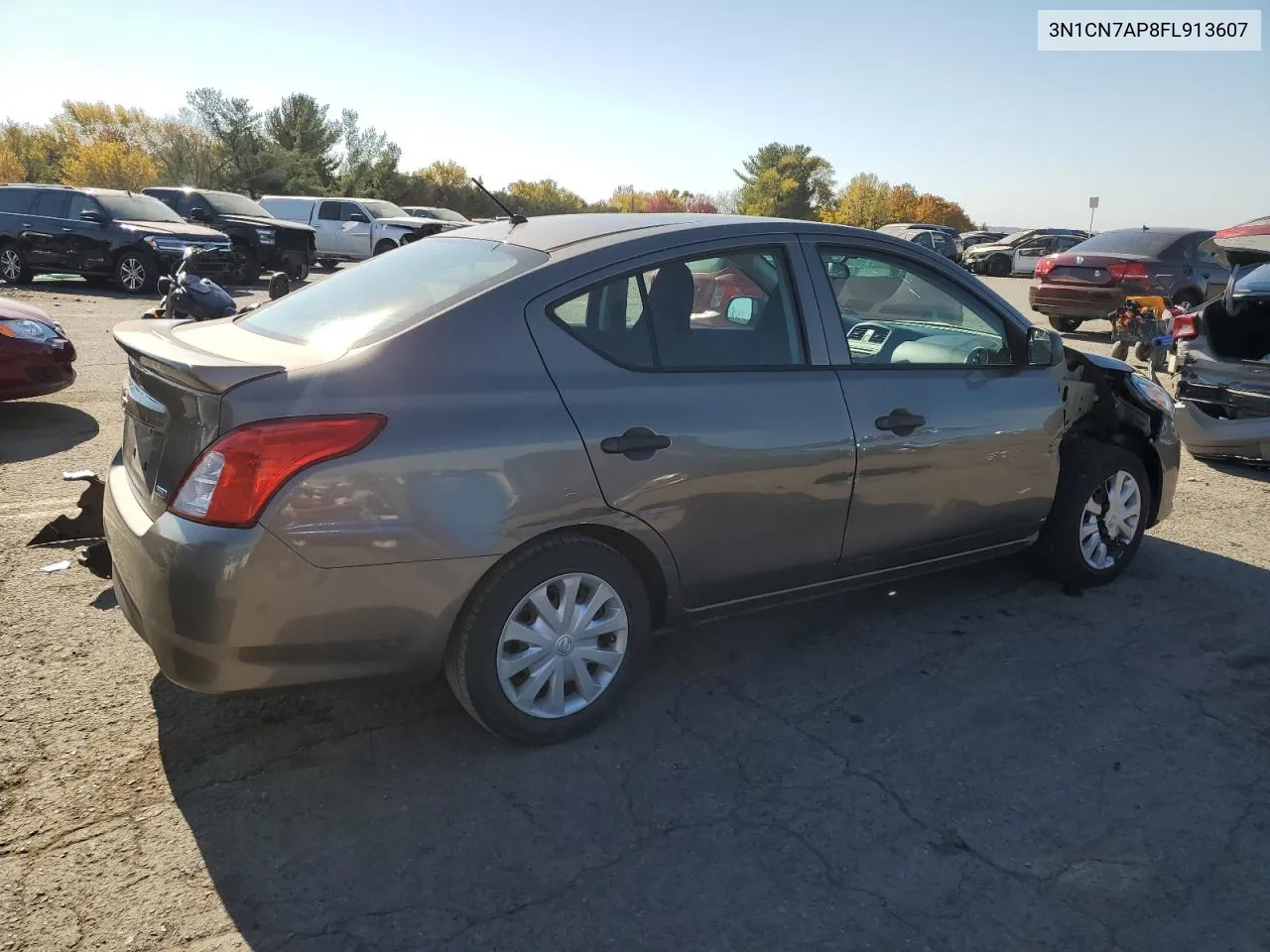 2015 Nissan Versa S VIN: 3N1CN7AP8FL913607 Lot: 77163264