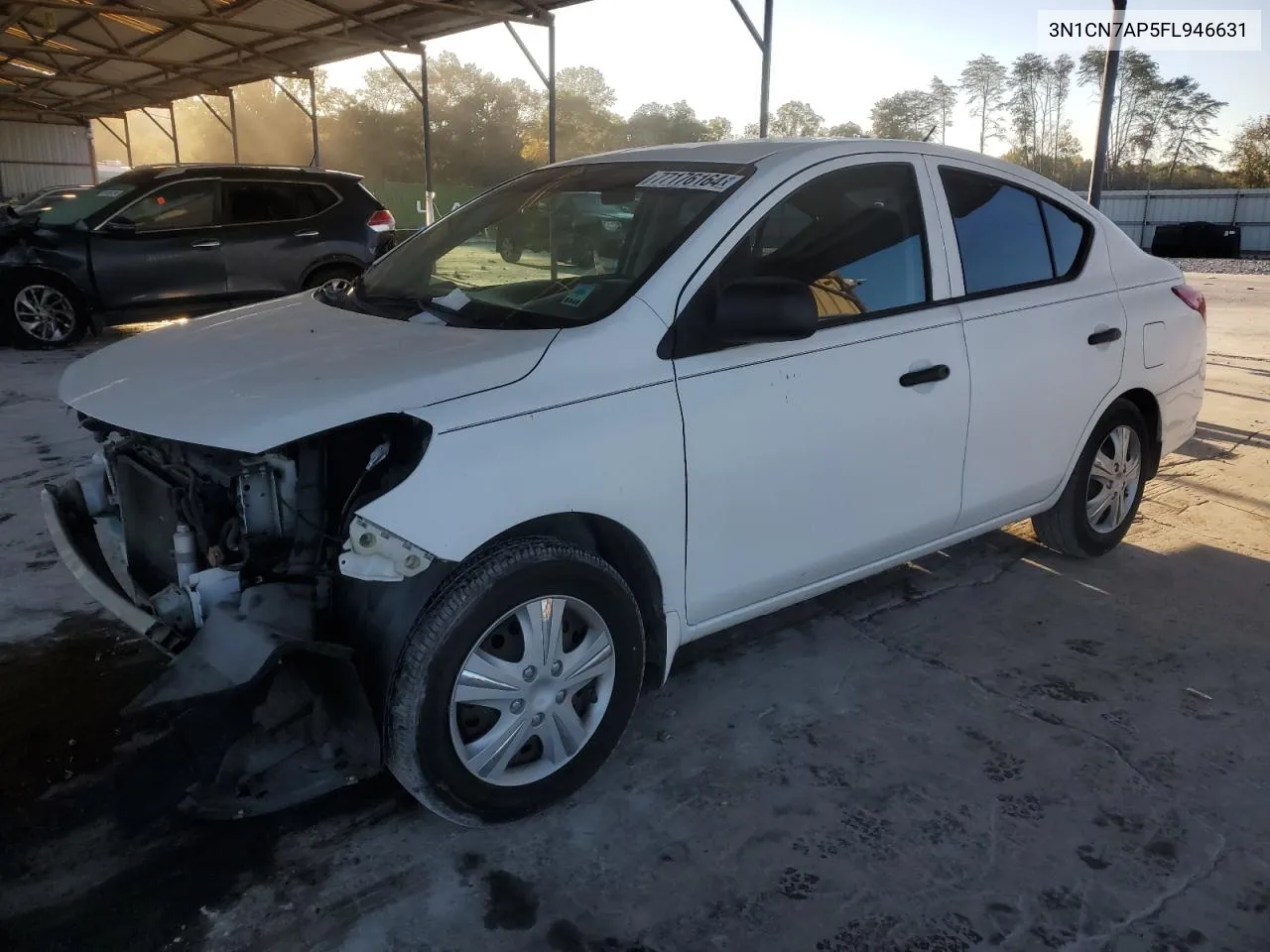 2015 Nissan Versa S VIN: 3N1CN7AP5FL946631 Lot: 77176164