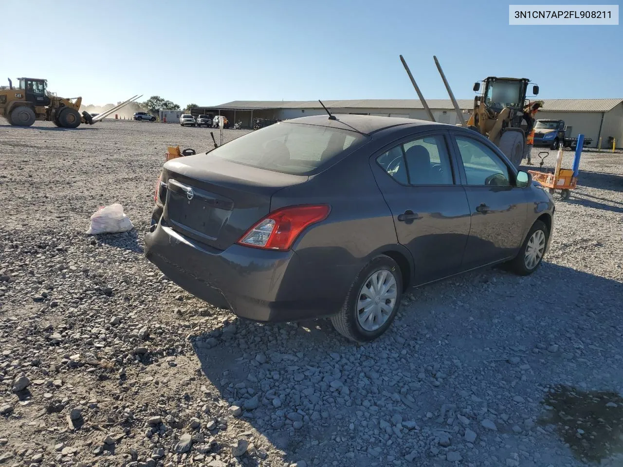 2015 Nissan Versa S VIN: 3N1CN7AP2FL908211 Lot: 77229564