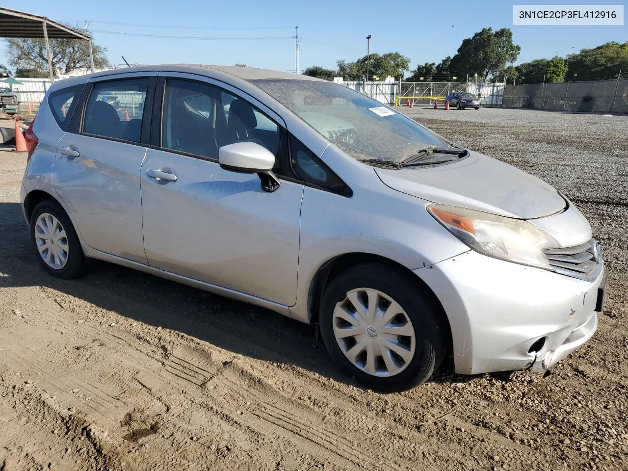 2015 Nissan Versa Note S VIN: 3N1CE2CP3FL412916 Lot: 77280594