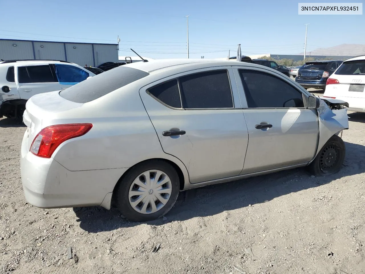 2015 Nissan Versa S VIN: 3N1CN7APXFL932451 Lot: 77829274