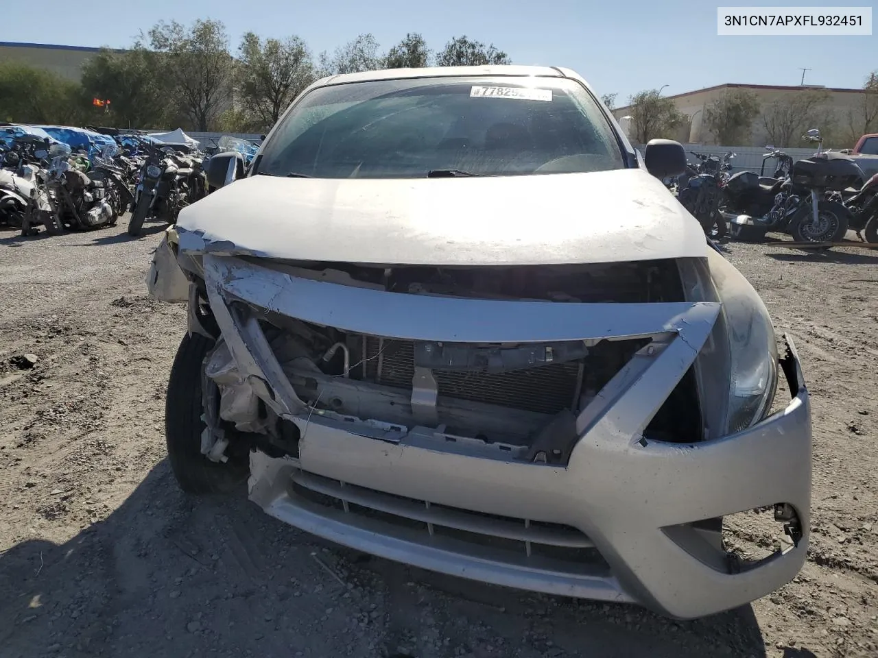 2015 Nissan Versa S VIN: 3N1CN7APXFL932451 Lot: 77829274