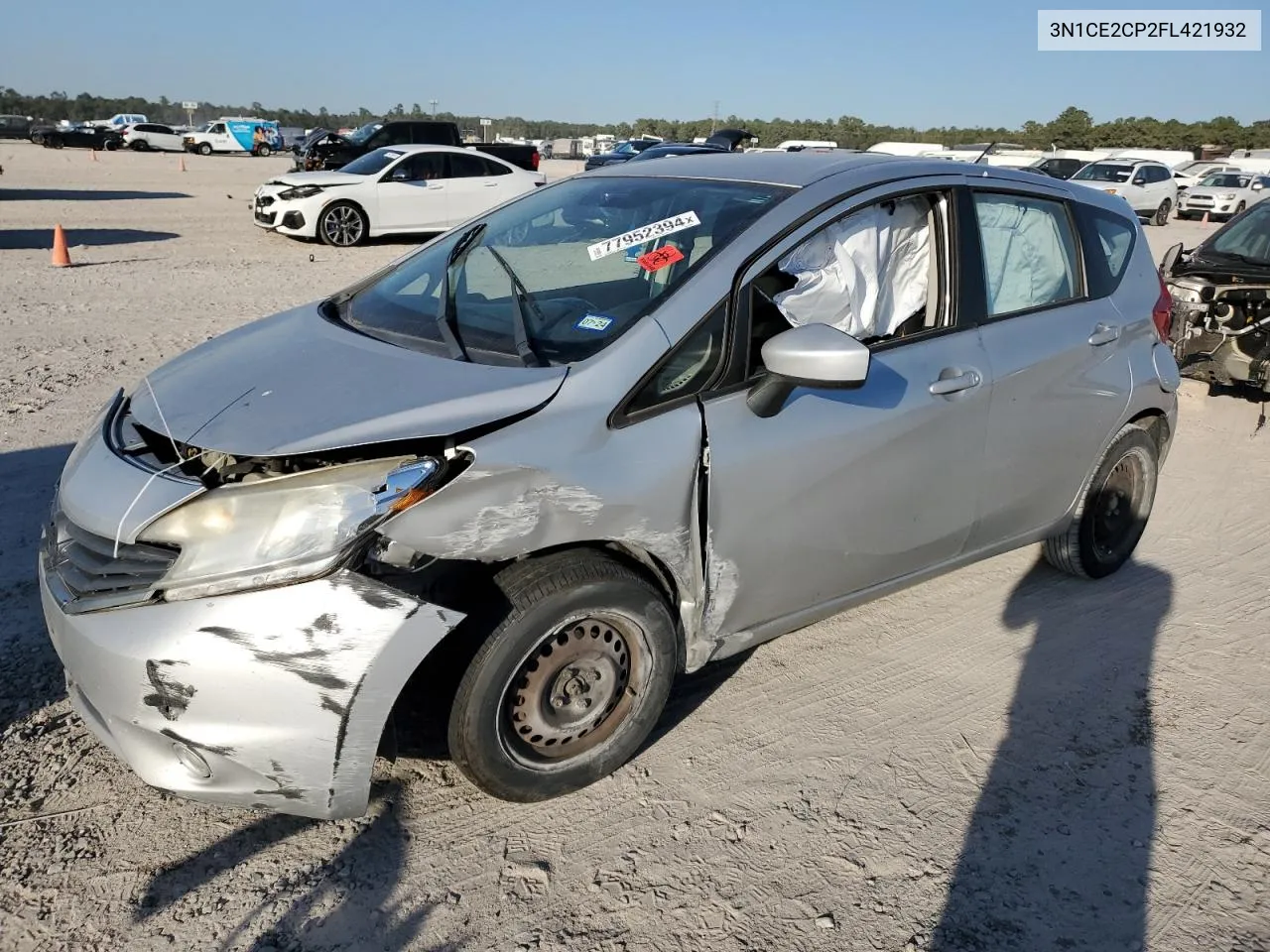 2015 Nissan Versa Note S VIN: 3N1CE2CP2FL421932 Lot: 77952394