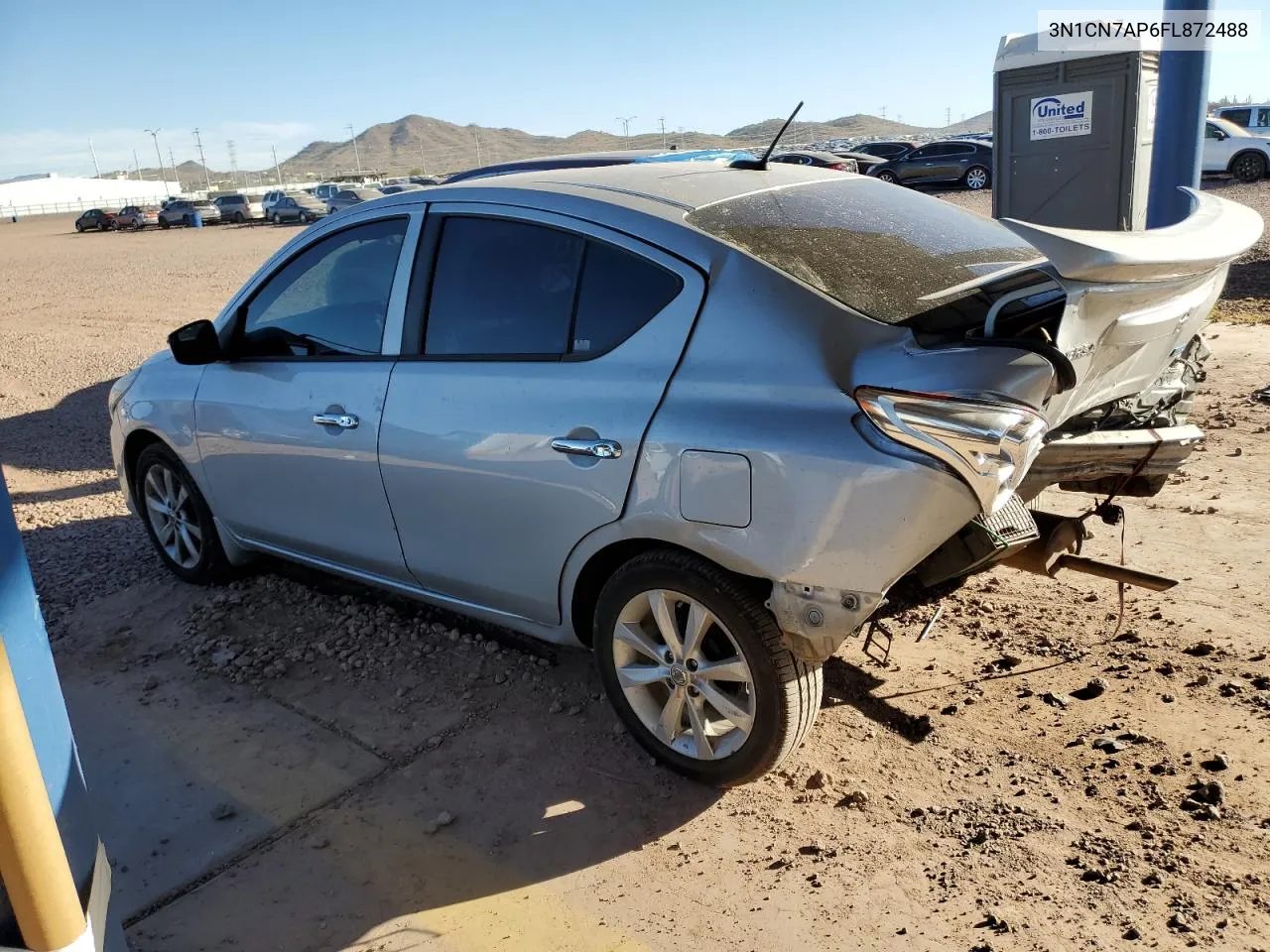 2015 Nissan Versa S VIN: 3N1CN7AP6FL872488 Lot: 78049184