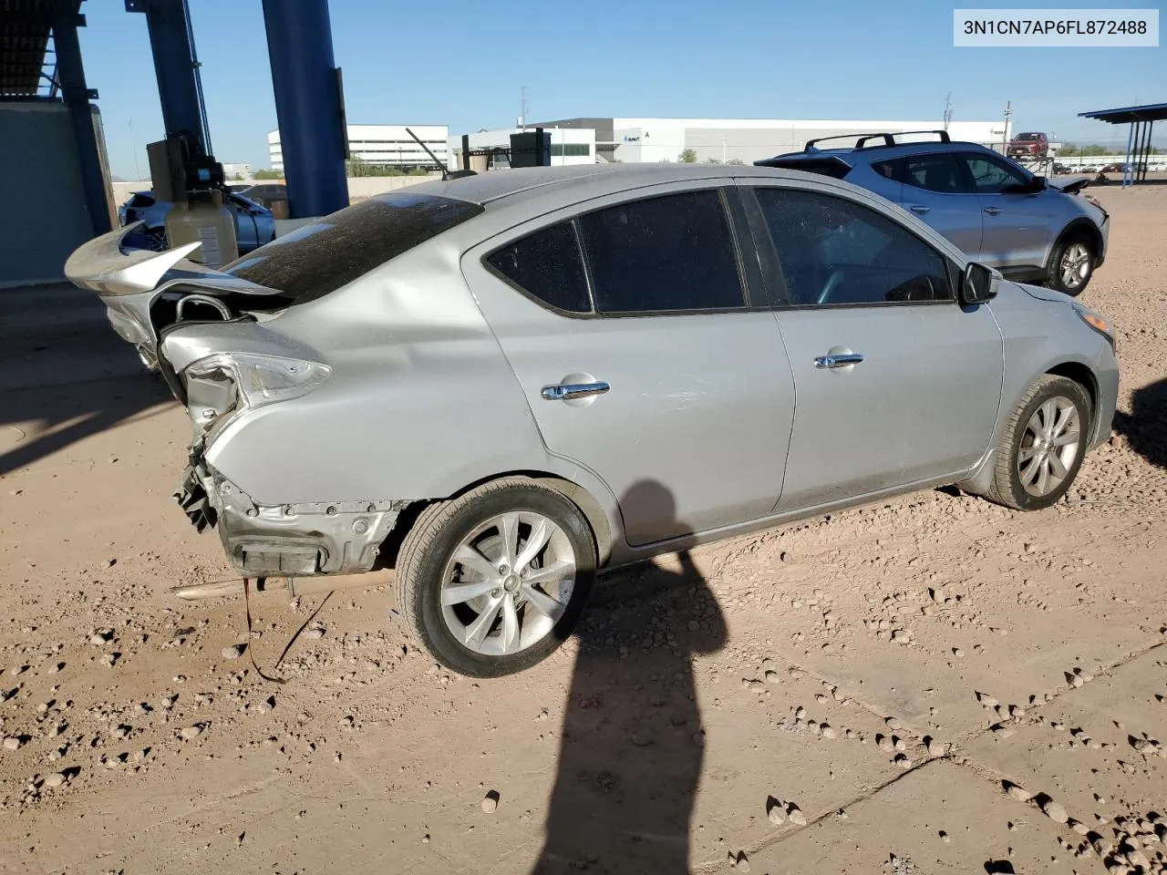 2015 Nissan Versa S VIN: 3N1CN7AP6FL872488 Lot: 78049184