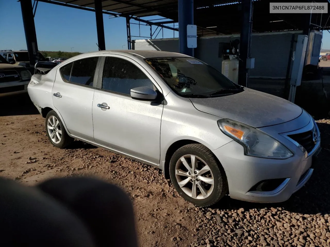 2015 Nissan Versa S VIN: 3N1CN7AP6FL872488 Lot: 78049184