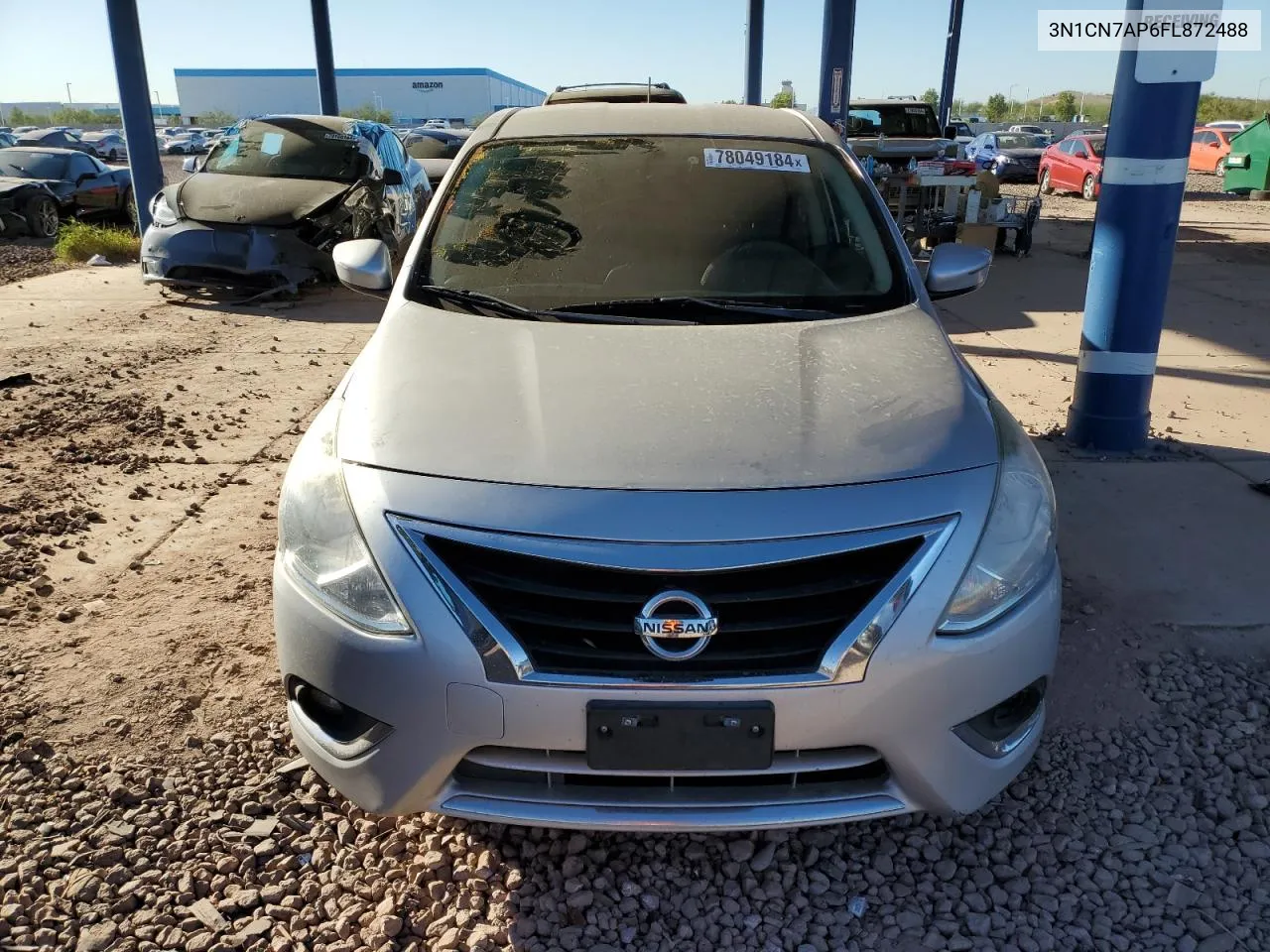 2015 Nissan Versa S VIN: 3N1CN7AP6FL872488 Lot: 78049184