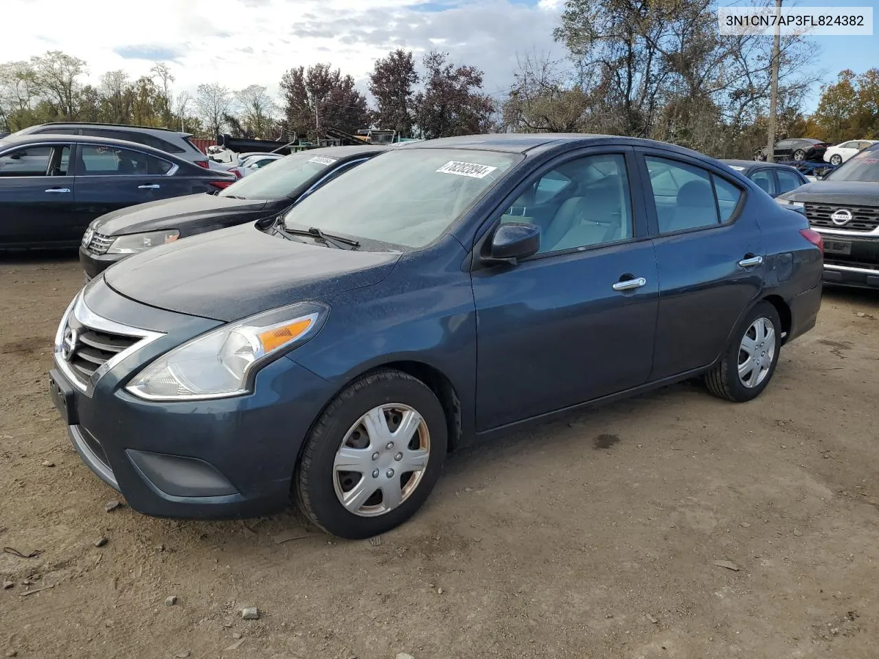 2015 Nissan Versa S VIN: 3N1CN7AP3FL824382 Lot: 78282894