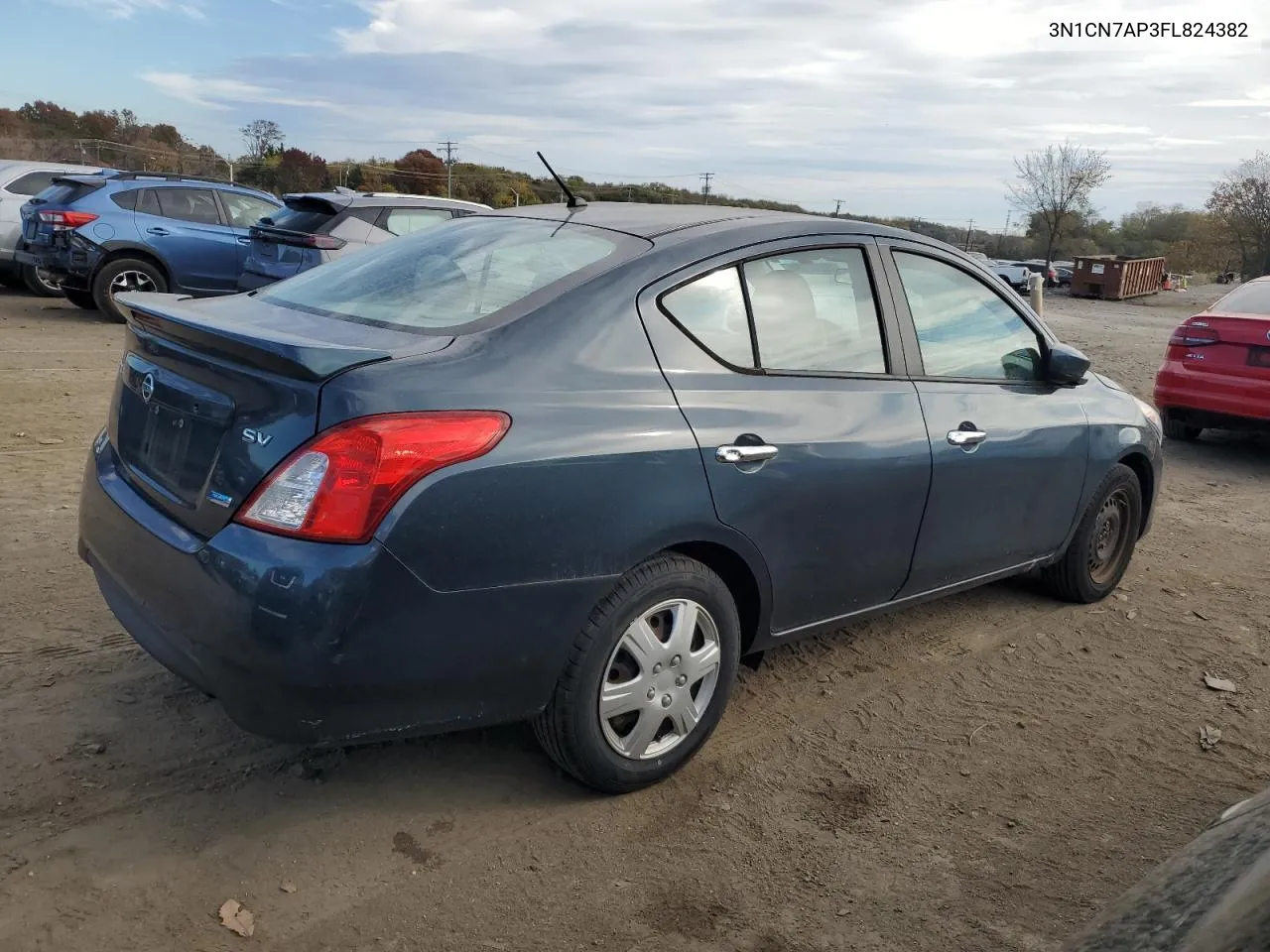 2015 Nissan Versa S VIN: 3N1CN7AP3FL824382 Lot: 78282894