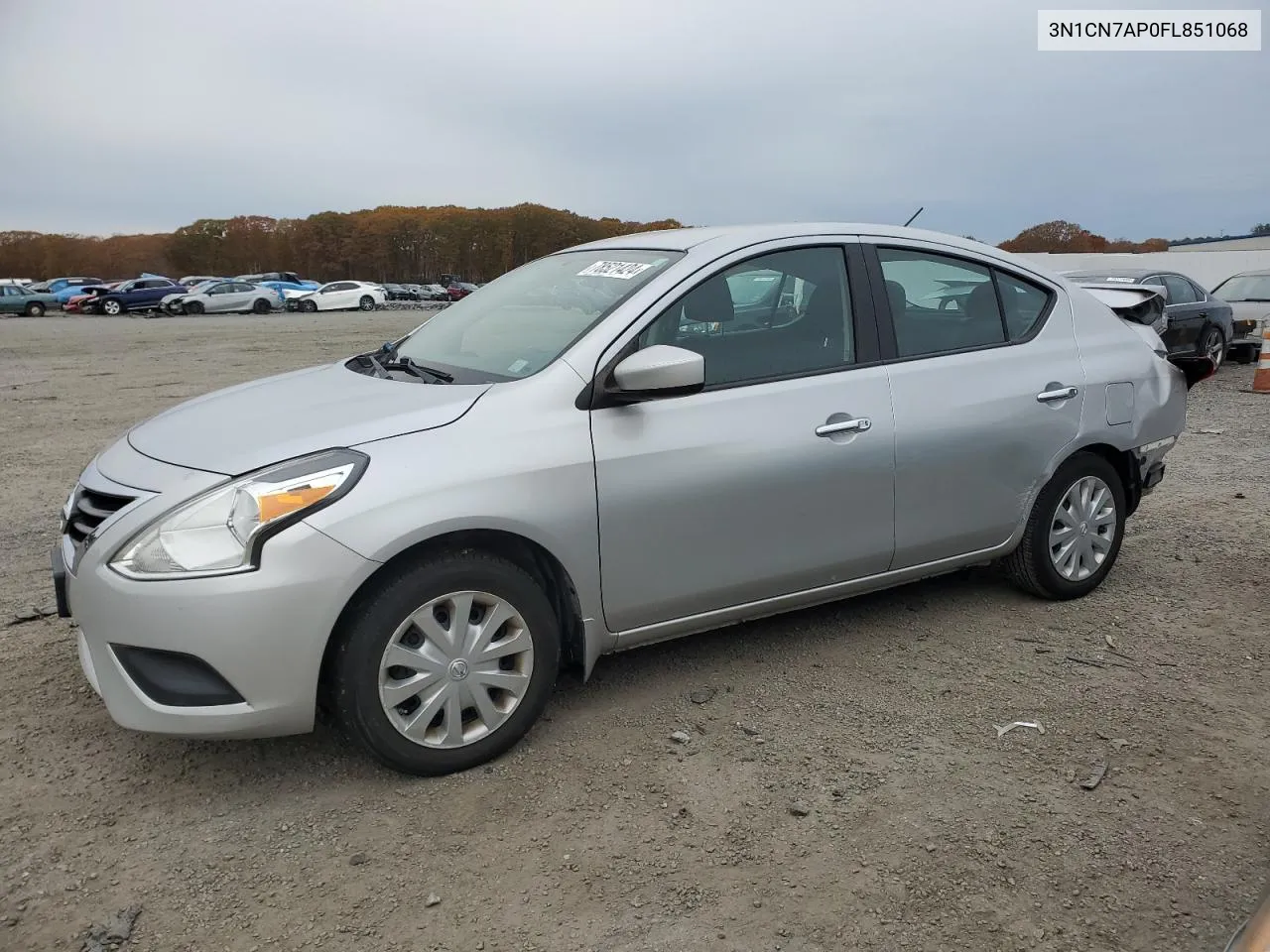 2015 Nissan Versa S VIN: 3N1CN7AP0FL851068 Lot: 78521424