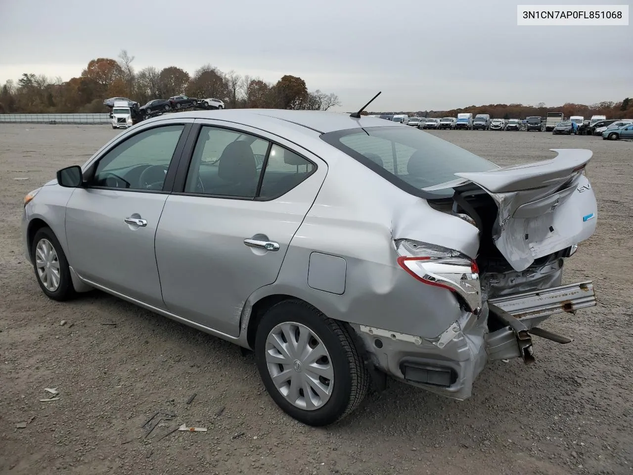 2015 Nissan Versa S VIN: 3N1CN7AP0FL851068 Lot: 78521424