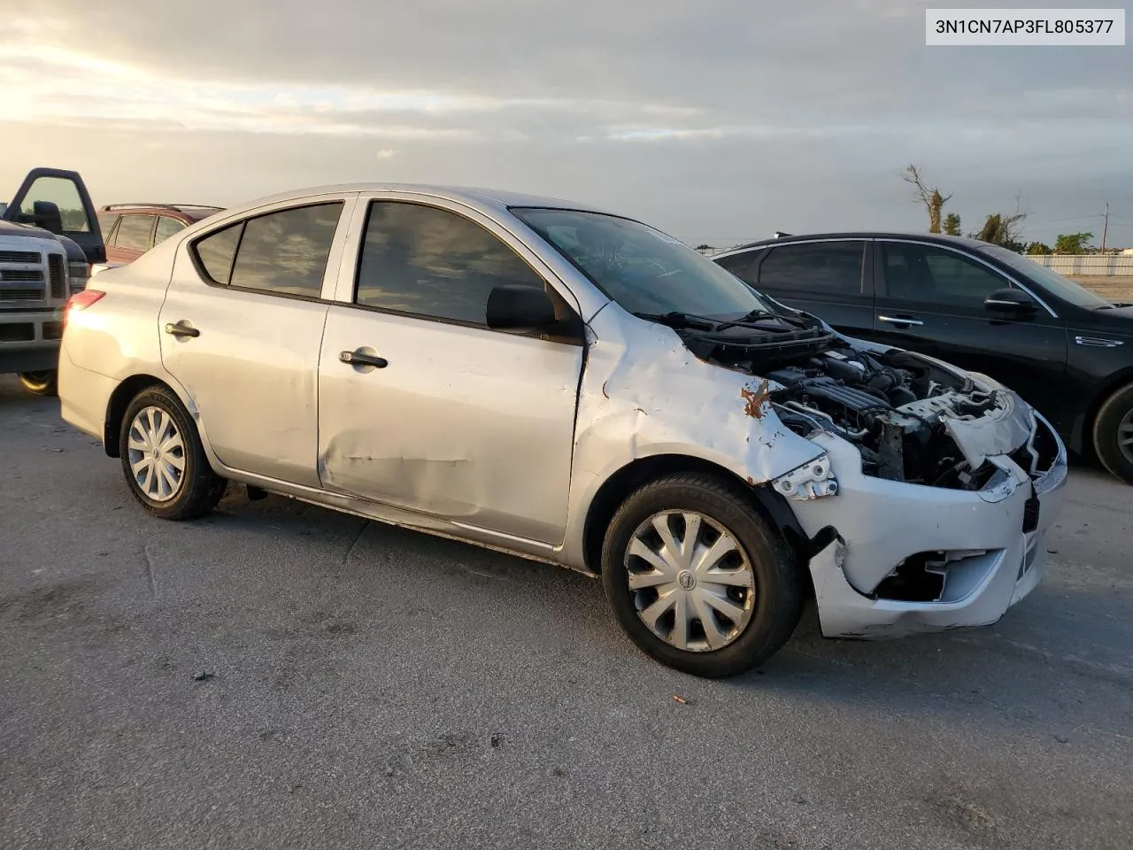 2015 Nissan Versa S VIN: 3N1CN7AP3FL805377 Lot: 78885884