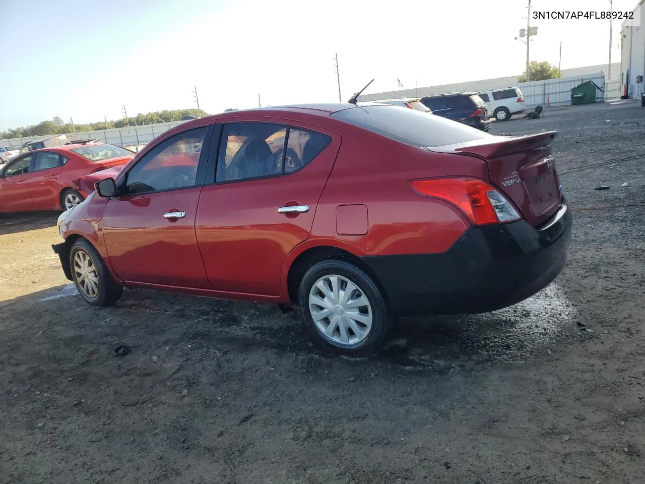 2015 Nissan Versa S VIN: 3N1CN7AP4FL889242 Lot: 78940144