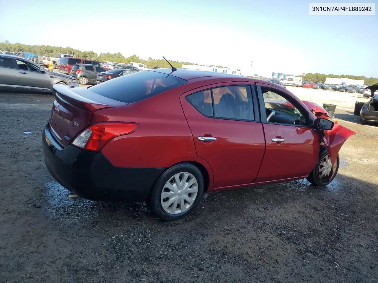 2015 Nissan Versa S VIN: 3N1CN7AP4FL889242 Lot: 78940144