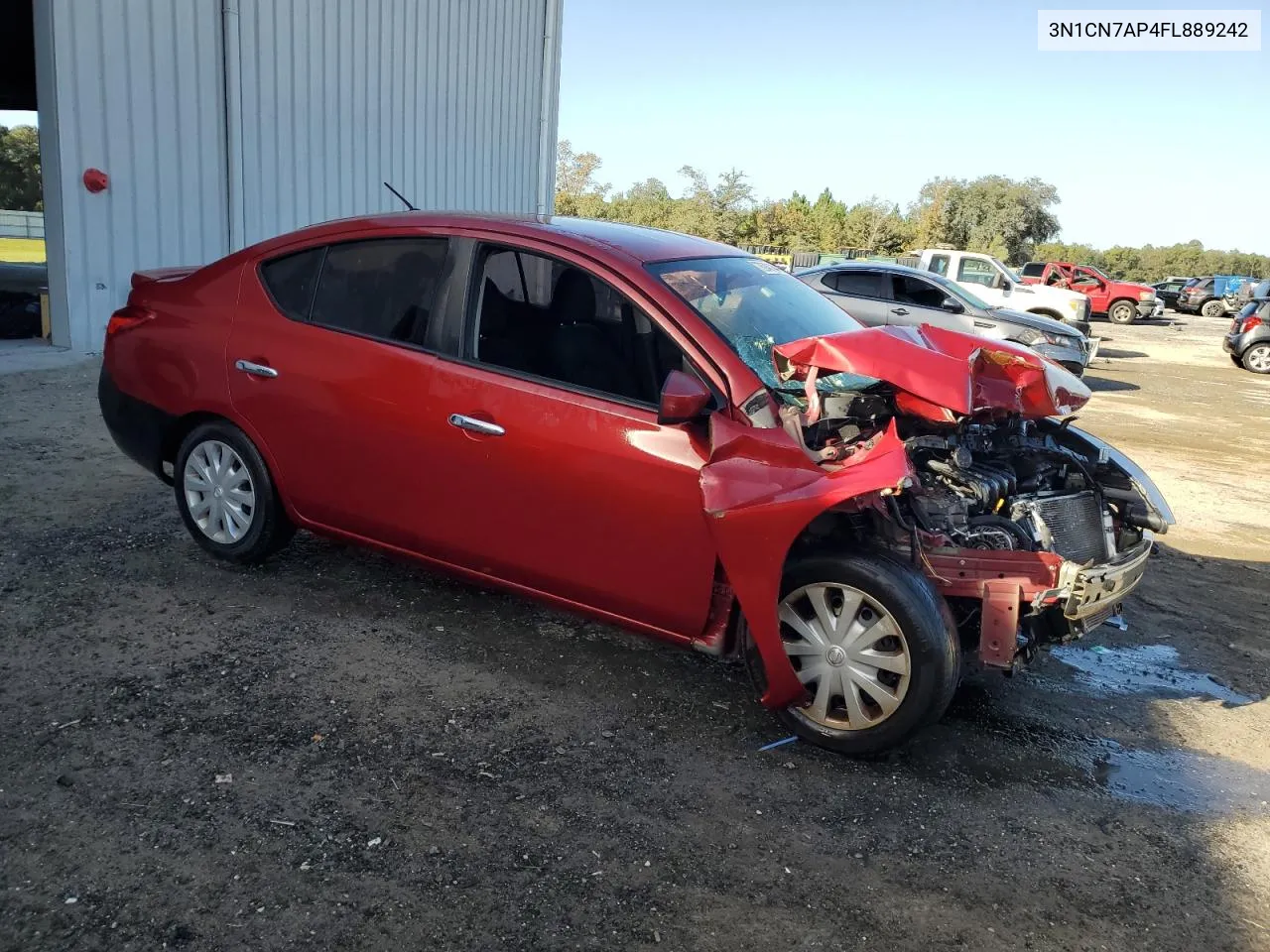 2015 Nissan Versa S VIN: 3N1CN7AP4FL889242 Lot: 78940144