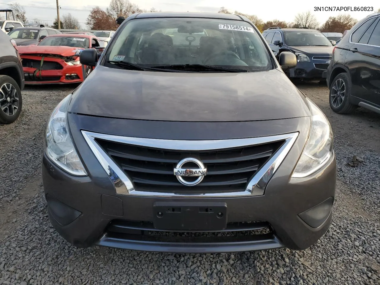 2015 Nissan Versa S VIN: 3N1CN7AP0FL860823 Lot: 79158514