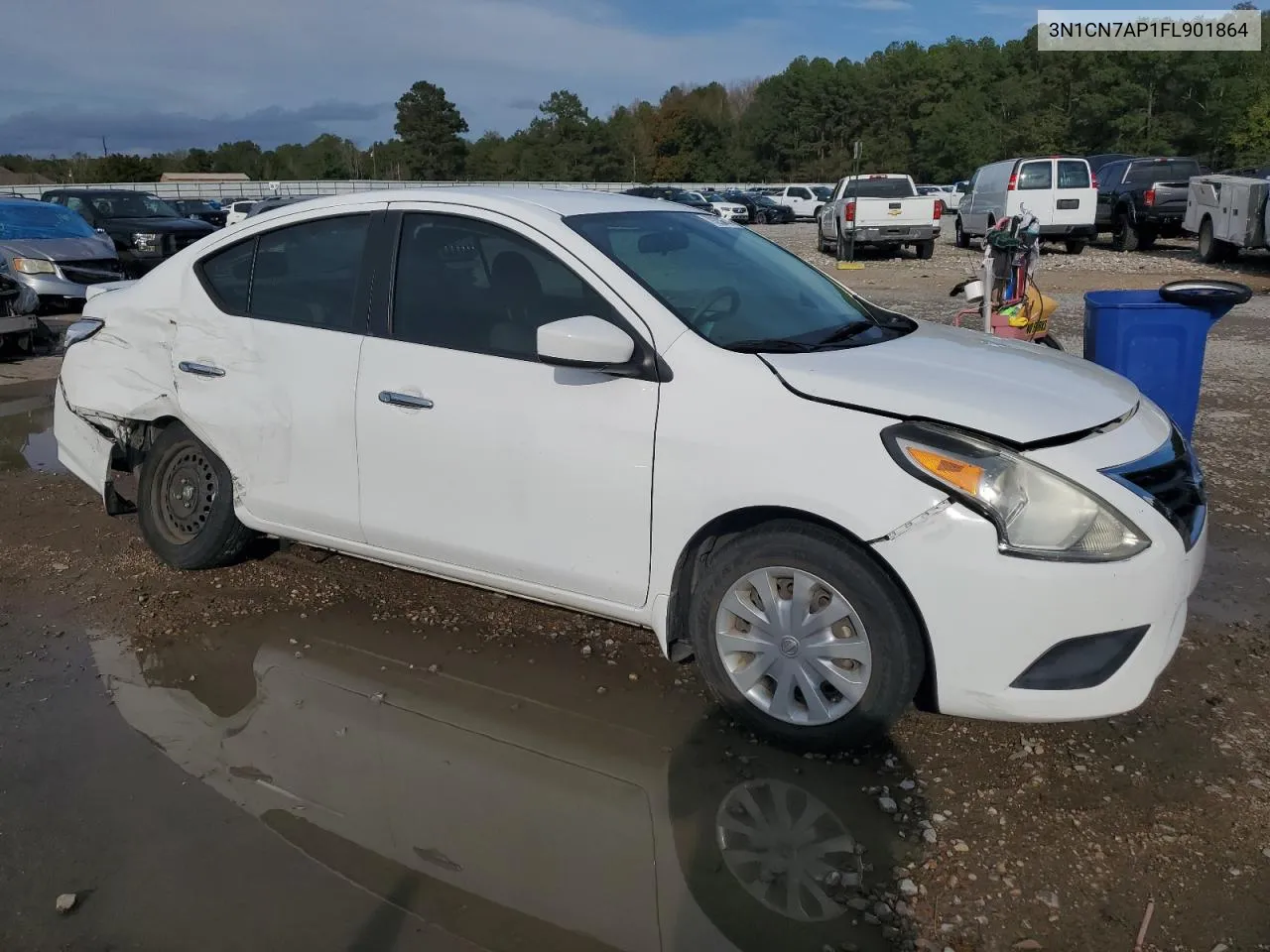 2015 Nissan Versa S VIN: 3N1CN7AP1FL901864 Lot: 79298874