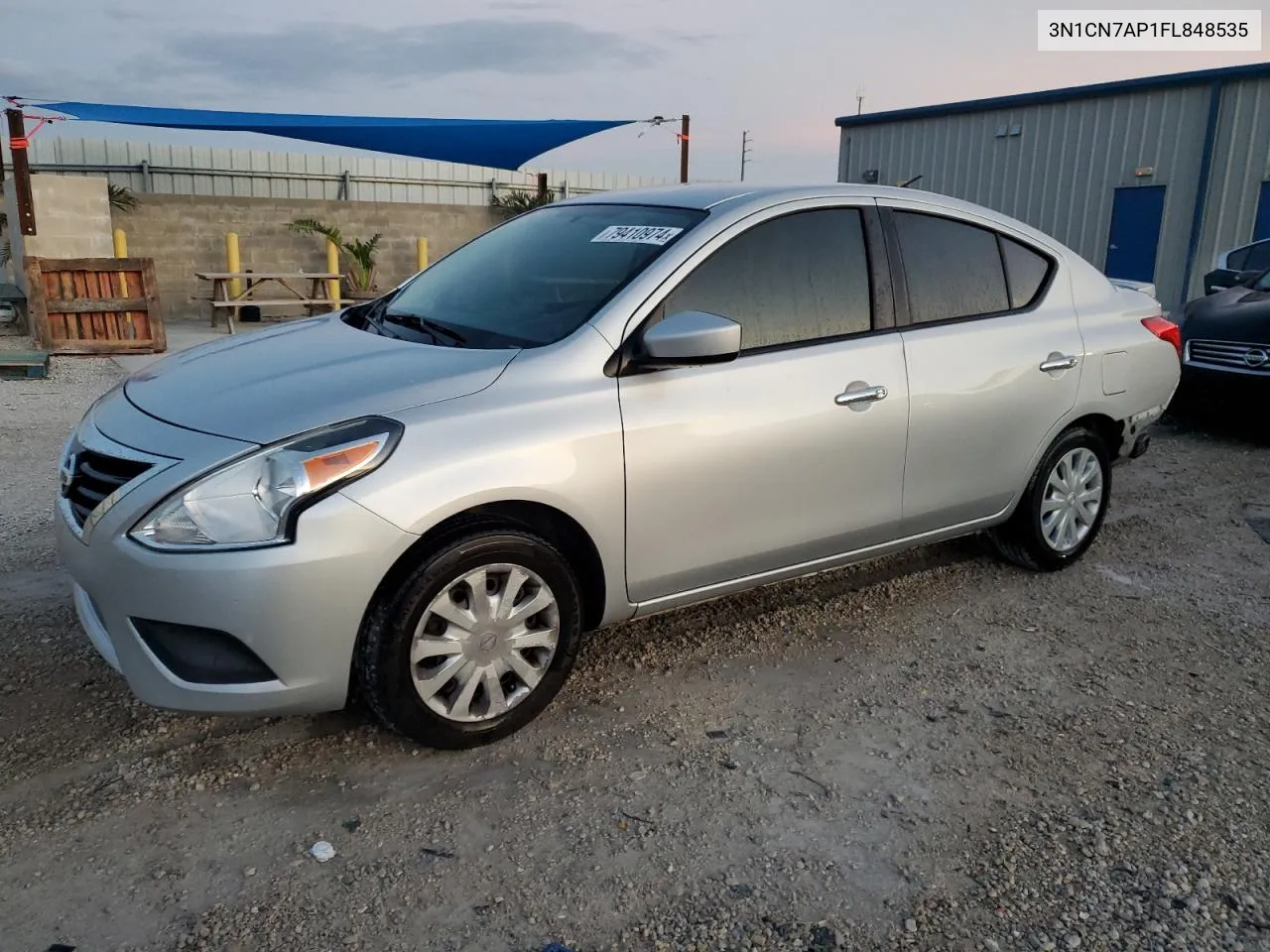 2015 Nissan Versa S VIN: 3N1CN7AP1FL848535 Lot: 79410974