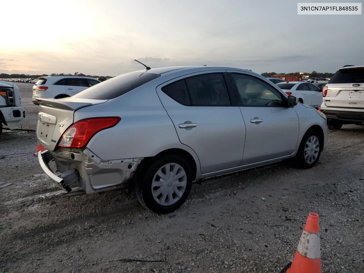 2015 Nissan Versa S VIN: 3N1CN7AP1FL848535 Lot: 79410974