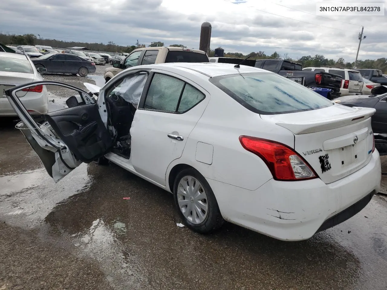 2015 Nissan Versa S VIN: 3N1CN7AP3FL842378 Lot: 79758454