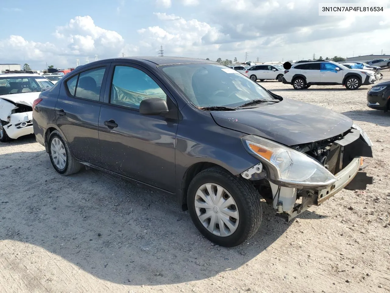 2015 Nissan Versa S VIN: 3N1CN7AP4FL816534 Lot: 79819794